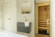 Slaapkamer met sauna