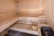 Sauna bij het vakantiehuis in Drenthe