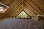 Het vakantiehuisje in Biggekerke heeft een slaapvide met tweepersoonsbed