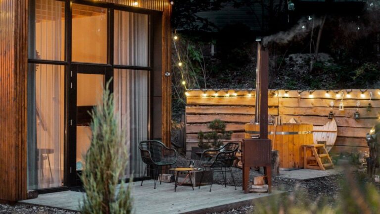 Tiny House Maasduinen hot tub